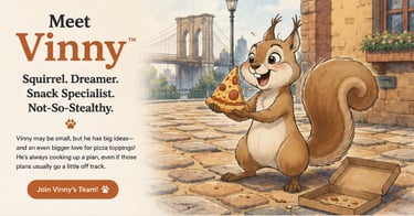 Vinny, Brooklyn's tiny rockstar, Salz & Peppa children's book