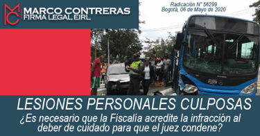 LESIONES PERSONALES CULPOSAS/MARCO CONTRERAS FIRMA LEGAL