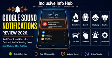 Google Sound Notifications Review 2026 image showing smoke alarm alert on Android lock screen