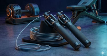 Speed rope 2026: manopla com rolamentos de esferas duplos e cabo de aço para alta velocidade