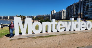 Lady found the sign in Montevideo, Uruguay