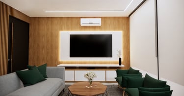sala de estar projeto de interiores
