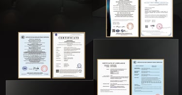 claratech's certifications on displays