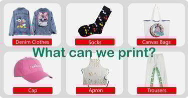 What can A3 MAX DTF printer print?