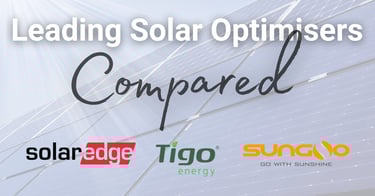 SUNGO Energy Smart Solar Optimisers Compared witrh Tigo and SolarEdge