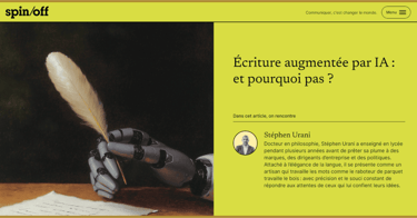 Article Spinoff sur Spintank