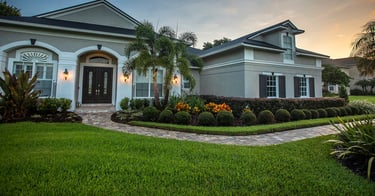 a house with a nice front yard and landscaping