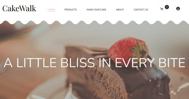 Cake Walk - Online Cake Shop System - Homepage