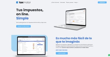 Sitio web Tax Motor
