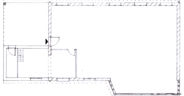 Maison B. Plan projet RDC extension chambre