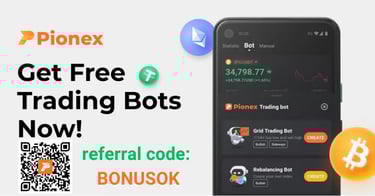 Pionex Mobile: Get Free Trading Bots Now. Referral code: BONUSOK.