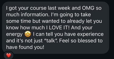 Course review testimony