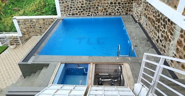 Kolam Renang minimalis di lahan yang sempit