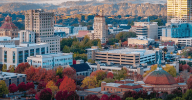 Vibrant street art in Asheville, North Carolina