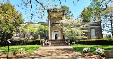 Huntsville, AL - William's home built in an X shape at Burritt on the Mountain