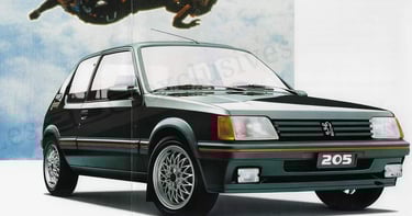 Brochure Peugeot 205 GTI Magic