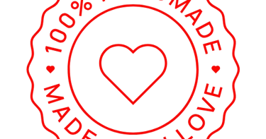 Fait main logo avec amour