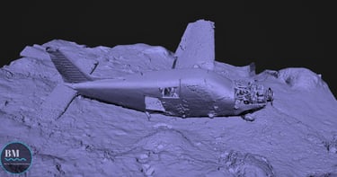 BM ROV photogrammetry of an airplane wreck Greece