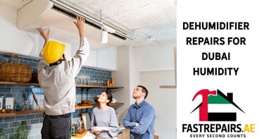 a man and woman in a kitchen with a yellow helmet on