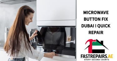 a woman is holding a microwave and a microwave