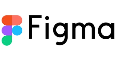 The official Figma logo featuring a colorful icon made of five circles and the black wordmark text.