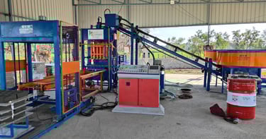 Fully automatic fly ash bricks machine