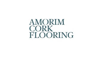 a logo for Amorim Cork Flooring