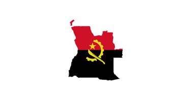 Angola Flag Map.