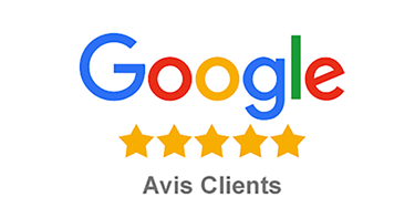 Logo google – lien page interne d'ATZ Diagnostic Immobilier présentant les avis clients sur google