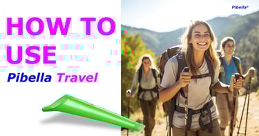 How to use Pibella Travel FUD for standing and sitting