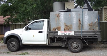 rain-water tank scrap metal