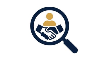 Symbol Marktsichtung & Partnerauswahl 