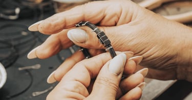 Bracelet en atelier
