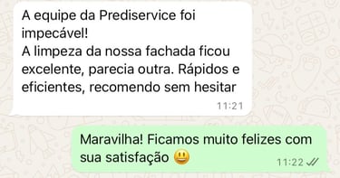Limpeza de Fachadas Comerciais e Residenciais