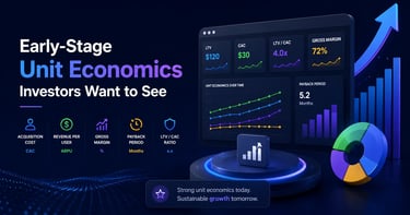 Early-Stage Unit Economics Investors Want to See