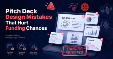 Pitch Deck Design Mistakes That Hurt Funding Chances