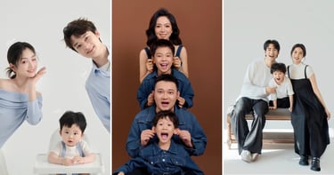 Mẫu concept chụp ảnh gia đình phong cách Hàn Quốc trẻ trung và ấm cúng