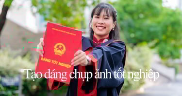 Cách tạo dáng chụp ảnh tốt nghiệp áo cử nhân nam nữ đẹp nhất