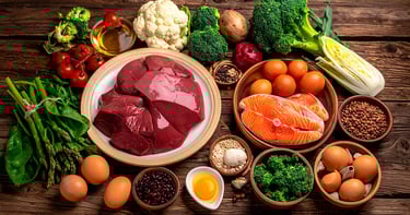 Alimentos que aportan colina, compuesto de importancia en la menopausia