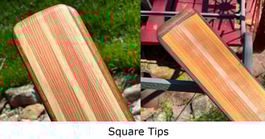example of square paddle tips