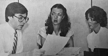 Phil Gillies, Charlene Nicholson, Cheri Smith