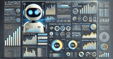 a screen with a dashboard with a robot display