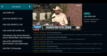 access Live tv on the catchontv app