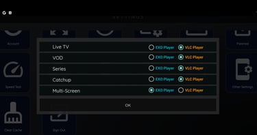 catchontv vlc player setting