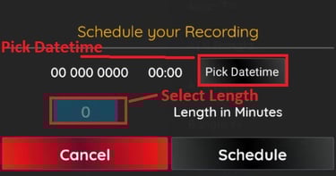 schedule your recording with catchon tv app