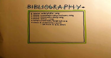 Bibliography page in economics project