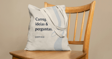 a baguet bag with a quote on it