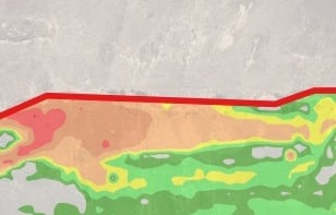 Peat depth estimation map