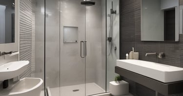 rénovation d'une salle de bain Installation de la vasque et de la douche Réfection de la plomberie