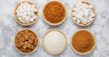Diferentes tipos de azúcares y edulcorantes, los edulcorantes pueden causar deterioro cognitivo